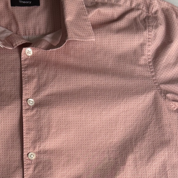 Theory Collared Short Sleeve Button Down - Picture 2 of 9